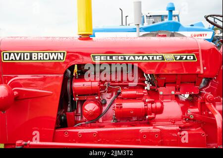 Tracteur David Brown Selectamatic 770 exposé au salon agricole Banque D'Images