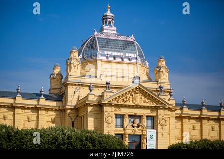 Le bâtiment historique du pavillon d'art à Zagreb, en Croatie Banque D'Images