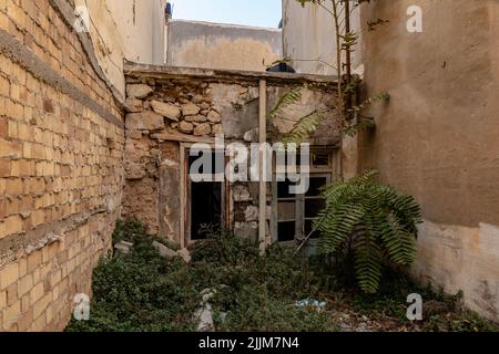 Gros plan d'un ancien bâtiment Banque D'Images