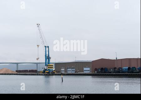 Bølgen, complexe résidentiel de Vejle, péninsule de Jutland, région du sud du Danemark Banque D'Images