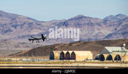 2021 05 25 Utah, États-Unis - terres faites dans la base militaire de dessert dans le désert de l'Utah, États-Unis. Banque D'Images