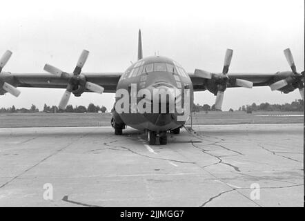 F6 Karlsborg. Avion Hercules no 843. Banque D'Images