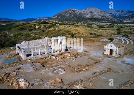 Grèce, Cyclades, Naxos, le temple de Demeter Banque D'Images