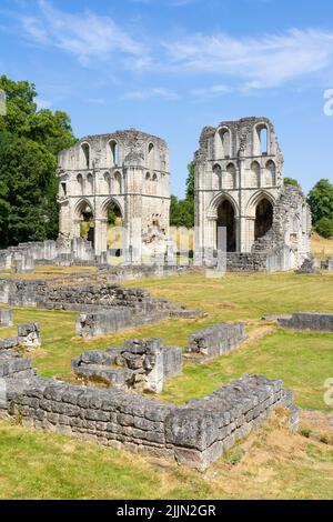 Roche abbaye ruines d'un monastère cistercien anglais près de Maltby et Rotherham South Yorkshire Angleterre GB Europe Banque D'Images