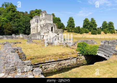 Roche abbaye ruines d'un monastère cistercien anglais près de Maltby et Rotherham South Yorkshire Angleterre GB Europe Banque D'Images