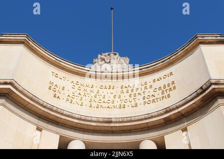 bâtiment art déco (palais chaillot) à paris en france Banque D'Images