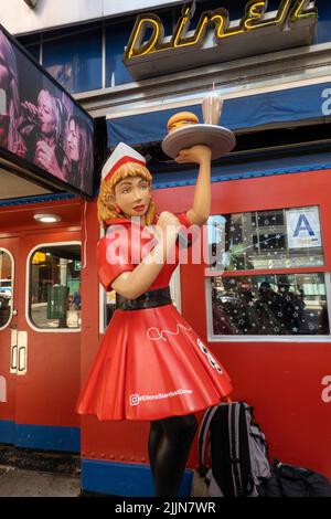 Stardust Diner Facade, Times Square, NYC, Etats-Unis 2022 Banque D'Images