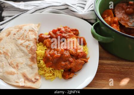 Curry de poulet doux Banque D'Images