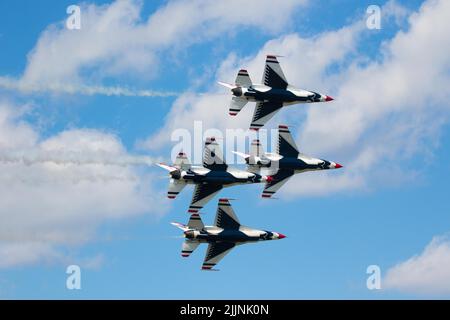 Les US Air Force Thunderbirds au salon de l'air 2021 Sanford Florida Banque D'Images