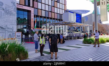 Le pavillon de l'Inde à l'Expo 2020 à Dubaï Banque D'Images