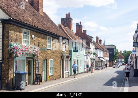 Maisons d'époque, Bell Street, Sawbridgeworth, Hertfordshire, Angleterre, Royaume-Uni Banque D'Images