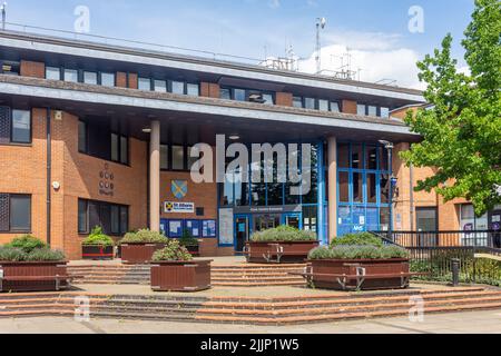 St Albans City & District Council Building, Civic Center, St Peter's Street, St Albans, Hertfordshire, Angleterre, Royaume-Uni Banque D'Images