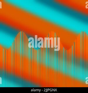 Illustration de lignes de fréquence verticales transparentes et colorées Banque D'Images