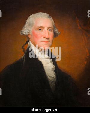 GILBERT STUART (1755-1828) GEORGE WASHINGTON (1732-1799) [1795] THE NATIONAL GALLERY OF ART WASHINGTON DC USA Banque D'Images