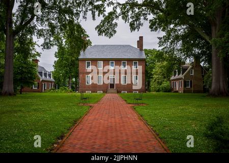 PLANTATION KENMORE (1770) FREDERICKSBURG VIRGINIA USA Banque D'Images