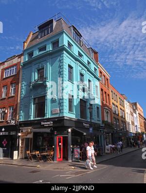 Tommi's Burger joint Soho - Darblay St / Berwick St, Soho, Londres, Angleterre, Royaume-Uni, W1F 8DZ Banque D'Images