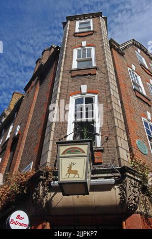 The Blue Posts, 22 Berwick St, Soho, Londres, Angleterre, ROYAUME-UNI, W1F 0QA Banque D'Images