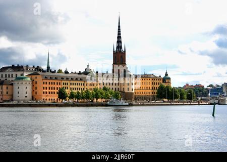 La vieille ville de Stockholm, le paysage urbain de la Suède Banque D'Images