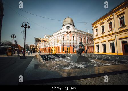 La fontaine de la jeunesse de Sead Ekmecic à Brcko, en Bosnie-Herzégovine Banque D'Images