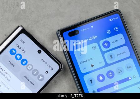 Samsung Ecosystem au Mobile World Congress Barcelone 2022, Espagne - 03 mars 2022 Banque D'Images