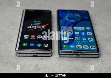 Samsung Ecosystem au Mobile World Congress Barcelone 2022, Espagne - 03 mars 2022 Banque D'Images