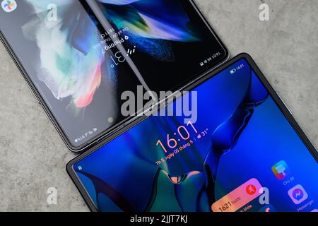 Samsung Ecosystem au Mobile World Congress Barcelone 2022, Espagne - 03 mars 2022 Banque D'Images