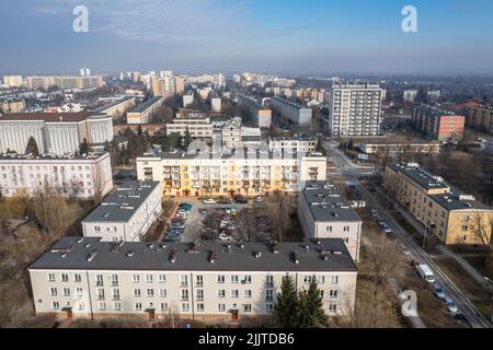 Stalowa Wola, capitale du comté de Stalowa Wola, dans la Voïvodeship sous-carpathe du sud-est de la Pologne Banque D'Images