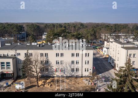 Bâtiments résidentiels à Stalowa Wola, capitale du comté de Stalowa Wola, dans la Voïvodeship sous-carpathe, dans le sud-est de la Pologne Banque D'Images