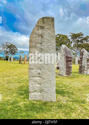 Les pierres sur pied de Glen Innes, Australie Banque D'Images