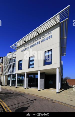 North Lincolnshire Council, Church Square House, ville de Scunthorpe, Lincolnshire County, Angleterre, ROYAUME-UNI Banque D'Images