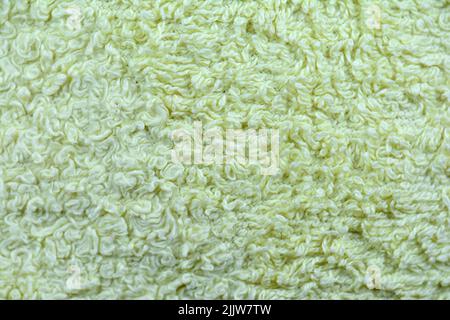 Texture serviette vert clair. Arrière-plan de serviette. Banque D'Images