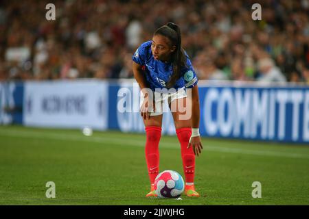 ROYAUME-UNI. 27th juillet 2022. Milton Keynes, Angleterre, 27 juillet 2022: Selma Bacha (13 France) lors du match de football semi-final Euro 2022 des femmes de l'UEFA entre l'Allemagne et la France au stade MK de Milton Keynes, Angleterre. (Pedro Soares/SheKicks/SPP) crédit: SPP Sport Press photo. /Alamy Live News Banque D'Images