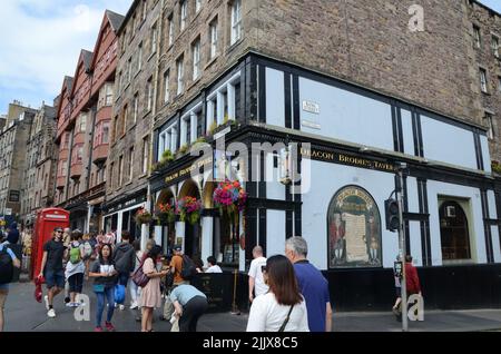 deacon brodies taverne marché de pelouse edinburgh Royal Mile ecosse à l'été 2022 Royaume-Uni Banque D'Images