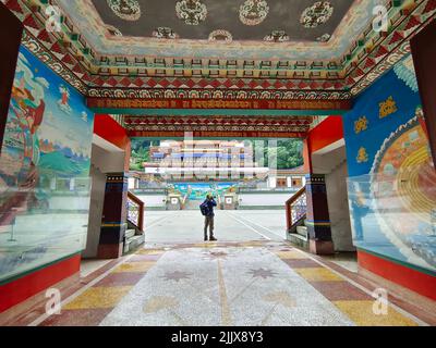 17 juin 2022, Gangtok, Sikkim, Ranka (Lingdum ou Pal Zurmang Kagyud), Temple d'Or, Monastère à Gangtok. Banque D'Images