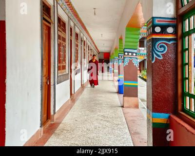 17 juin 2022, Gangtok, Sikkim, Ranka (Lingdum ou Pal Zurmang Kagyud), Temple d'Or, Monastère à Gangtok. Banque D'Images