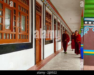 17 juin 2022, Gangtok, Sikkim, Ranka (Lingdum ou Pal Zurmang Kagyud), Temple d'Or, Monastère à Gangtok. Banque D'Images