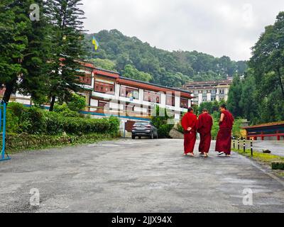 17 juin 2022, Gangtok, Sikkim, Ranka (Lingdum ou Pal Zurmang Kagyud), Temple d'Or, Monastère à Gangtok. Banque D'Images