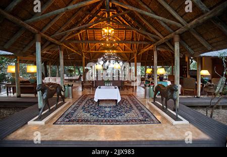 Intérieur Royal Malewane Safari, Afrique du Sud Banque D'Images