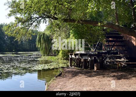 Moulin à eau sur la rivière Klátovská Rameno Banque D'Images