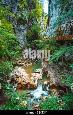 Horma Canyon. Parc national des montagnes de Kure. Sentier de randonnée Horma Canyon. Voyage en Turquie. Pinarbasi, Kastamonu, Turquie Banque D'Images