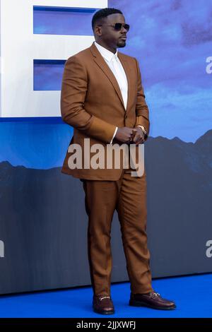 Londres, Royaume-Uni. 28 juillet 2022. Daniel Kaluuya, membre du casting, assiste à la première britannique du film « Nan » à Odeon Leicester Square. Le film est sorti dans les cinémas du Royaume-Uni le 12 août. Credit: Stephen Chung / EMPICS / Alamy Live News Banque D'Images