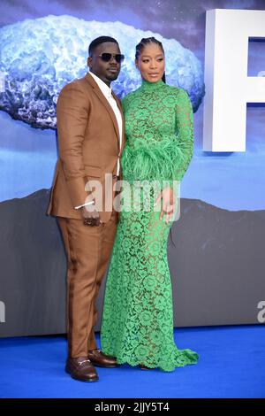 Londres, Royaume-Uni. Daniel Kaluuya, Keke Palmer, NAN UK Premiere, Odeon Leicester Square. Crédit : michael melia/Alay Live News Banque D'Images