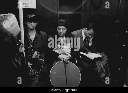 Métro - New York. 13 mars 1947. Banque D'Images