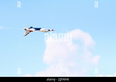 Thunderbirds lors d'un spectacle aérien Banque D'Images