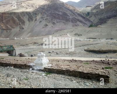 Beau paysage, Manali-Leh trans route himalayenne au Ladakh dans l'Himalaya indien. Ladakh, Inde Banque D'Images