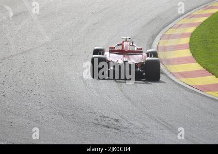 Sebastian Vettel - Scuderia Ferrari SF71H - Grand Prix de Belgique F1 2018 Banque D'Images