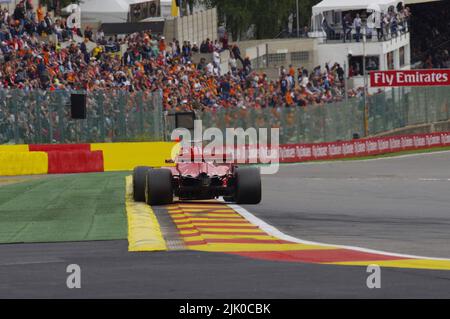 Sebastian Vettel - Ferrari SF71H - Grand Prix de Belgique 2018 Banque D'Images