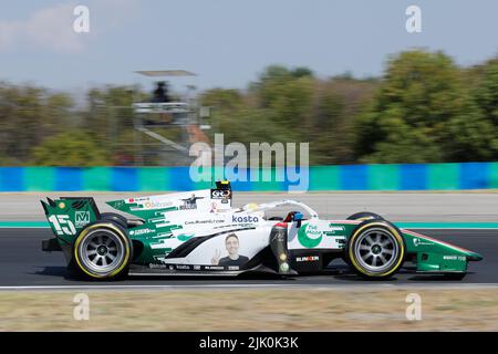 Magyorod, Hongrie. 29th juillet 2022. Magyorod, Hongrie. 29 juillet 2022. Grand Prix de Hongrie F2 à Hungaroring, Hongrie. Photo: #15 Roberto Merhi (SPA) de Campos Racing lors de la première séance d'entraînement crédit: Piotr Zajac/Alamy Live News Banque D'Images