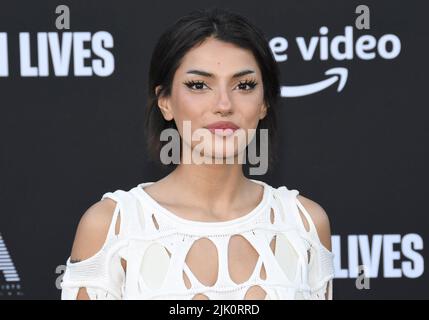 Noor Dabash arrive à la première de treize VIES de la vidéo de premier ordre tenue au Regency Village Theatre à Westwood, CA, le jeudi, ?28 juillet 2022. (Photo de la Sathanlee B. Mirador/Sipa USA) Banque D'Images