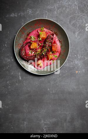 Pieuvre grillée avec pommes de terre Banque D'Images